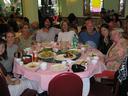 Another evening, another dinner to celebrate Sterling and Nicoles marriage. From left to right: Zoya, Ashe, Peggy, Ben, Susan, Bob, Mary Alice, and Tera.